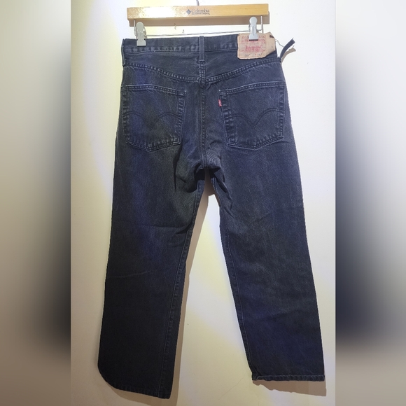 2x Men's Vintage Levi's 501 Black W34 L32 - Picture 7 of 13
